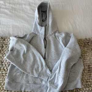 Lululemon Cropped Quarter Zip Scuba Knit Hoodie